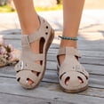 thumbnail image 2 of Taqqpue Closed Toe Sandals for Women Dressy Summer Comfortable Platform Wedges Ankle Strap Gladiator Sandals Breathable Hollow Out Sandal Casual Anti-Slip Sandal Outdoor Walking Shoes, 2 of 10