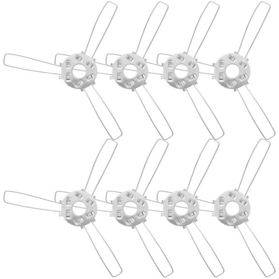 LYTMENT 10pcs Lampshade Spring Clip 3 Fork Lampshade Bracket Spring Clip Glass Fabric Clip Holder for DIY Lamp Making
