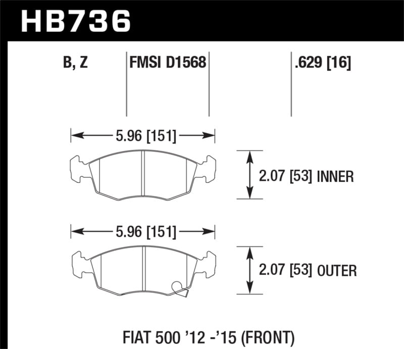 Front Brake Discs & Pads Kit – Fiat 500 1.2, 1.3 Multijet 2008-2018 – 240mm – OE Approved
