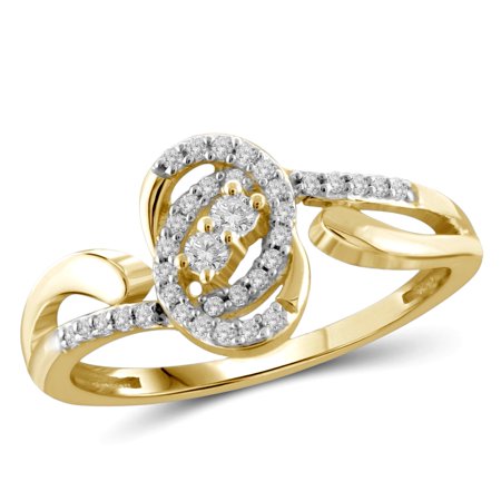 I Love UsÖ Two-Stone Ring 1/7ct tw Diamonds 14K White Gold or Yellow Gold 