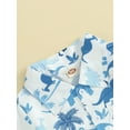 thumbnail image 5 of Hirigin Toddler Baby Boy Outfits 1T 2T 3T 4T 5T 6T Clothes Summer Kids Dinosaur Pattern Short Sleeve Button Down Shirt  Shorts Set, 5 of 8