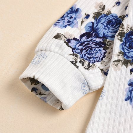 

Aayomet Baby Bodysuit Sets Baby Bodysuit Baby Boy Girl Outfit Sweatshirt Romper Pumpkin Bodysuit Fall Clothes for Toddler Blue 12-18 Months