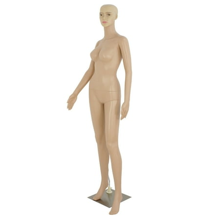 ZenStyle Female Adjustable Realistic Mannequin with Durable Base, 68.9", Cream