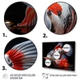 thumbnail image 3 of Designart "Enigmatic Patterns of Coral Kois Fish" Animals Floater Framed Canvas Print, 3 of 7