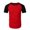 A-Red208, variant on JAJAHO Men's Running Shirts Raglan Short Sleeve Fitness Stretchy Sports Top Color Block Crew Neck Base Layer T Shirt Summer Workout Gym Comfortable Tops