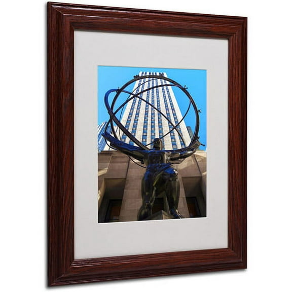 Trademark Fine Art "Atlas" Matted Framed Art by CATeyes