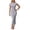 Light Gray, variant on Wdgfv Women's Long Bodycon Dresses Leopard Print Casual Maxi Club Party Tight Dress Short Sleeve