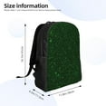 thumbnail image 4 of Fotbe Emerald Green Sparkling Travel Laptop Backpack, Business Slim Sturdy Laptops Backpack, Water Resistant College School Computer Bag Gift for Men & Women Fits 15.6 Inch Notebook, 4 of 8