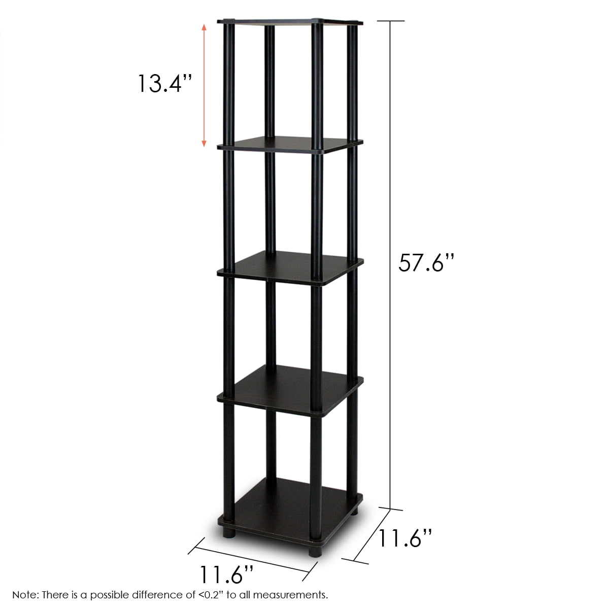 Furinno Turn N 5 Tier Corner Square Display Rack Multiple Furinno Turn N 5 Tier Corner Square Display Rack Multiple Colors Com