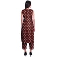 thumbnail image 4 of Moomaya Peter Pan Collar Sleeveless Kurta With Pants 2-Pcs Ethnic Suit Set For Women, 4 of 6