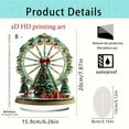 thumbnail image 3 of 1 PC Christmas Decoration 2D Acrylic Ferris Wheel Desktop Ornament Sign Centerpiece Tabletop Display for Table Home Holiday Party Decoration, 3 of 5