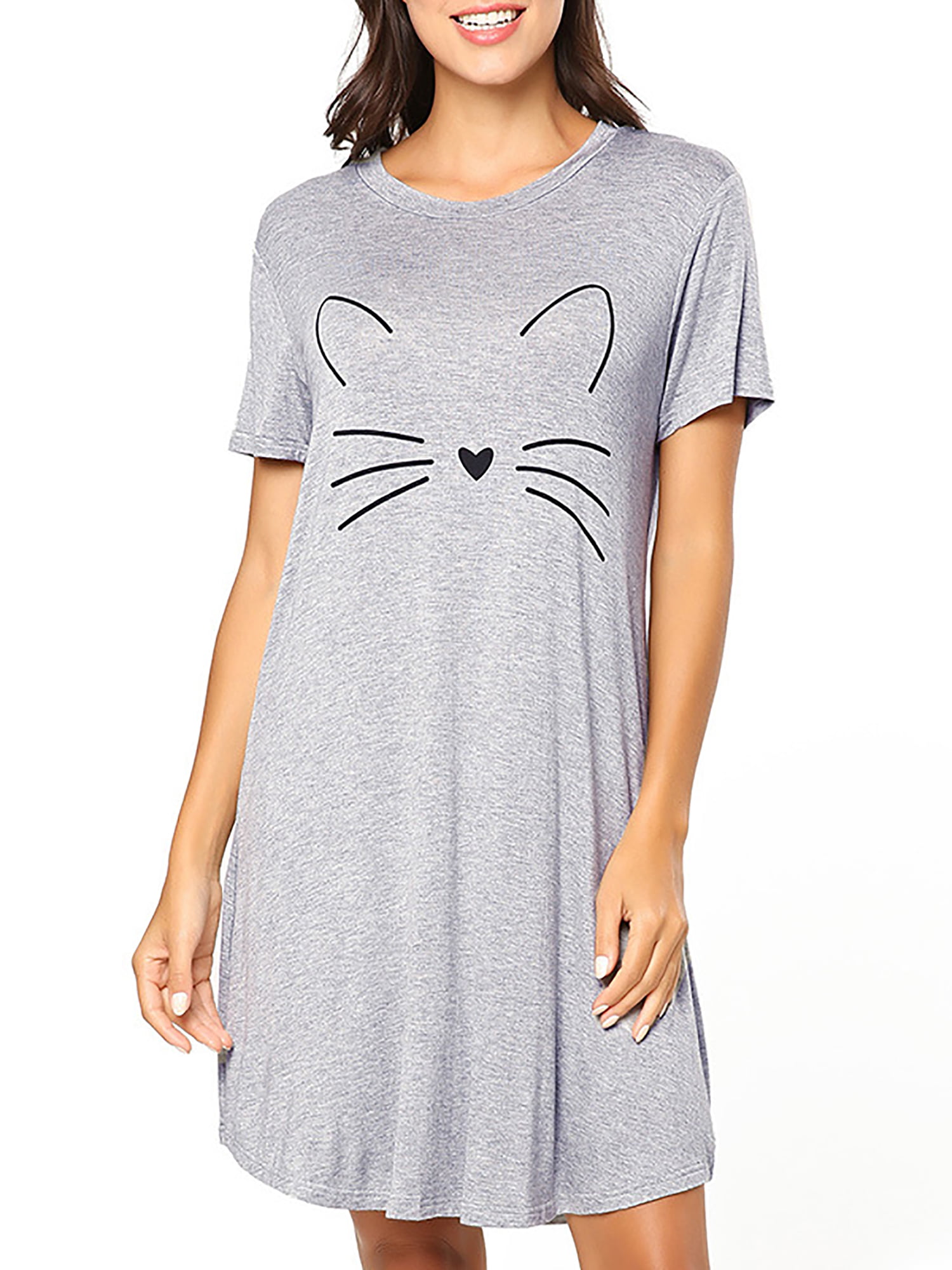 Selfieee - Selfieee Nightgown Womens Cotton Night Shirt For Sleeping