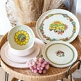 thumbnail image 6 of Everything Kitchens Modern Flat 24-Piece Dinnerware Set | Peace & Love + Soft Pink, 6 of 6