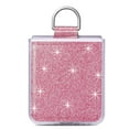 thumbnail image 3 of Allytechgroup Glitter Bling Case for Samsung Galaxy Z Flip 4, Ring Holder Slim Fit Soft TPU Anti-Scratch Bumper Shockproof Luxury Phone Case for Girls Women, Pink, 3 of 6
