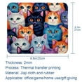 thumbnail image 5 of Cat Gaming Mouse Pad, Mouse Mat, Mouse Pad - Square, 8.3x9.8 Inch, Printed, Non-Slip Rubber Bottom - Suitable for Office and Gaming, 5 of 6