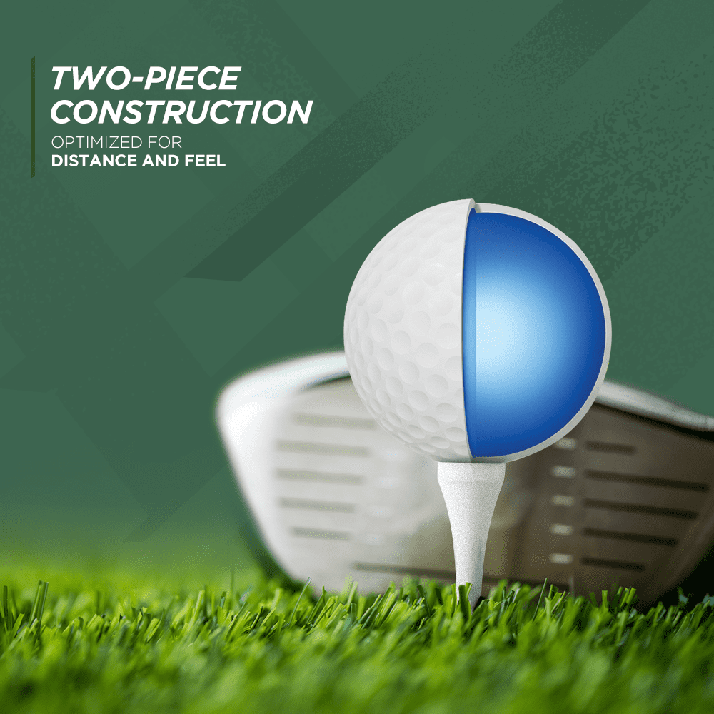 TruScope USGA Approved Golf Balls, Soft Core for Control &  Distance, New 48 Pack, White