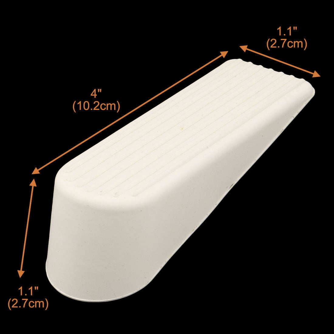 Unique Bargains Rubber Home Office Anti-Slip Wedge Door Stopper Doorstops Protector 3pcs