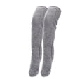 thumbnail image 2 of Over The Knee High Fuzzy Socks Winter Home Sleeping Socks Plush Slipper Stockings Furry Long Leg Warmers For Women Men, 2 of 19