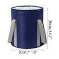 thumbnail image 3 of Fiudx Cubo para Baño de Pies, Lavabo Portátil con Aislamiento Térmico, Diseño a Prueba de Fugas para Mayor Comodidad, Capa de Aluminio Engrosada para Una Mayor Retención Del Calor, Ideal para Spa En, 3 of 3