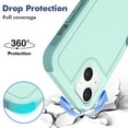 thumbnail image 3 of ELEHOLD for iPhone 14 Plus 6.7 inch Case, Armor Rugged Hard PC Soft TPU Hybrid Anti-Drop Camera Lens Protection Shockproof Glossy Non-Slip Slim Fit Case for iPhone 14 Plus,Mint, 3 of 5