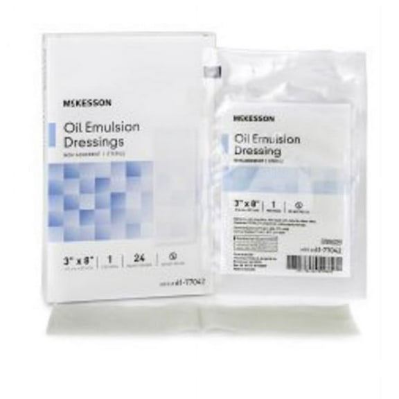 McKesson 61-77042 Oil Emulsion Impregnated Dressing 3 in. X 8 in. Acetate Gauze Sterile (Each)