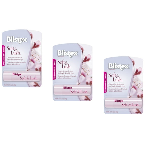 3 Pack Blistex Soft & Lush Size .13 Ounce