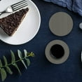 thumbnail image 6 of FMSHPON Golden Geometry Line Gray Set of 4 Round Coaster for Drinks, Absorbent Ceramic Stone Coasters Cup Mat with Cork Base for Home Kitchen Room Coffee Table Bar Decor, 6 of 6