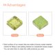 thumbnail image 4 of Mosaico Azulejos Unique Bargains Vidrio Brillo Cristal 1 x 1cm 200uds 200g Hierba Verde, 4 of 7