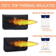 thumbnail image 3 of Fireproof Money Bag Small Document Bag Envelope Cash Storage Bag Water Resistant Bag Envelope File Pouches for Valuables, 3 of 7