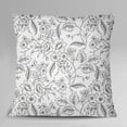 thumbnail image 4 of S4Sassy White Cotton Poplin Floral Print Square Pillow Case 2 Pcs Cushion Cover Home Decor-12 x 12 Inches, 4 of 4