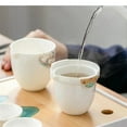 thumbnail image 5 of Travel Tea Set One Pot Four Cups White Porcelain Tea Utensils Ceramics Kung Fu Tea Set Portable Storage Bag Tea Pot And Cup Set, 5 of 6