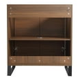 thumbnail image 6 of Fine Fixtures Opulence Collection 30 in. W x 18 in. D x 33 in. H Bathroom Vanity in Walnut Ebony with White Ceramic Sink - Black hardware, 6 of 9