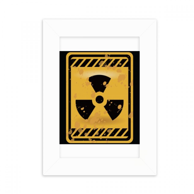 Logo Radioactive And Dangerous Substances No Entry Desktop Photo Frame Picture Display Decoration Art Painting