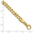 thumbnail image 2 of 14k Yellow Gold 6.7mm Solid Curb Chain Necklace 20 Inch Chain Necklace for Women and Men, 2 of 2