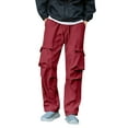 thumbnail image 2 of Vetsdori Waterproof Cargo Pants for Men Multi-Pocket Athleic Pullover Fashion Mountain-Climbing Cargo pockets Mens Pants Straight-Leg, 2 of 4