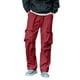 thumbnail image 2 of Pantalones largos para hombre, para exteriores, impermeables, a la moda, lisos, informales, con cintura elástica y bolsillos, pantalones cargo para hombre., 2 of 4