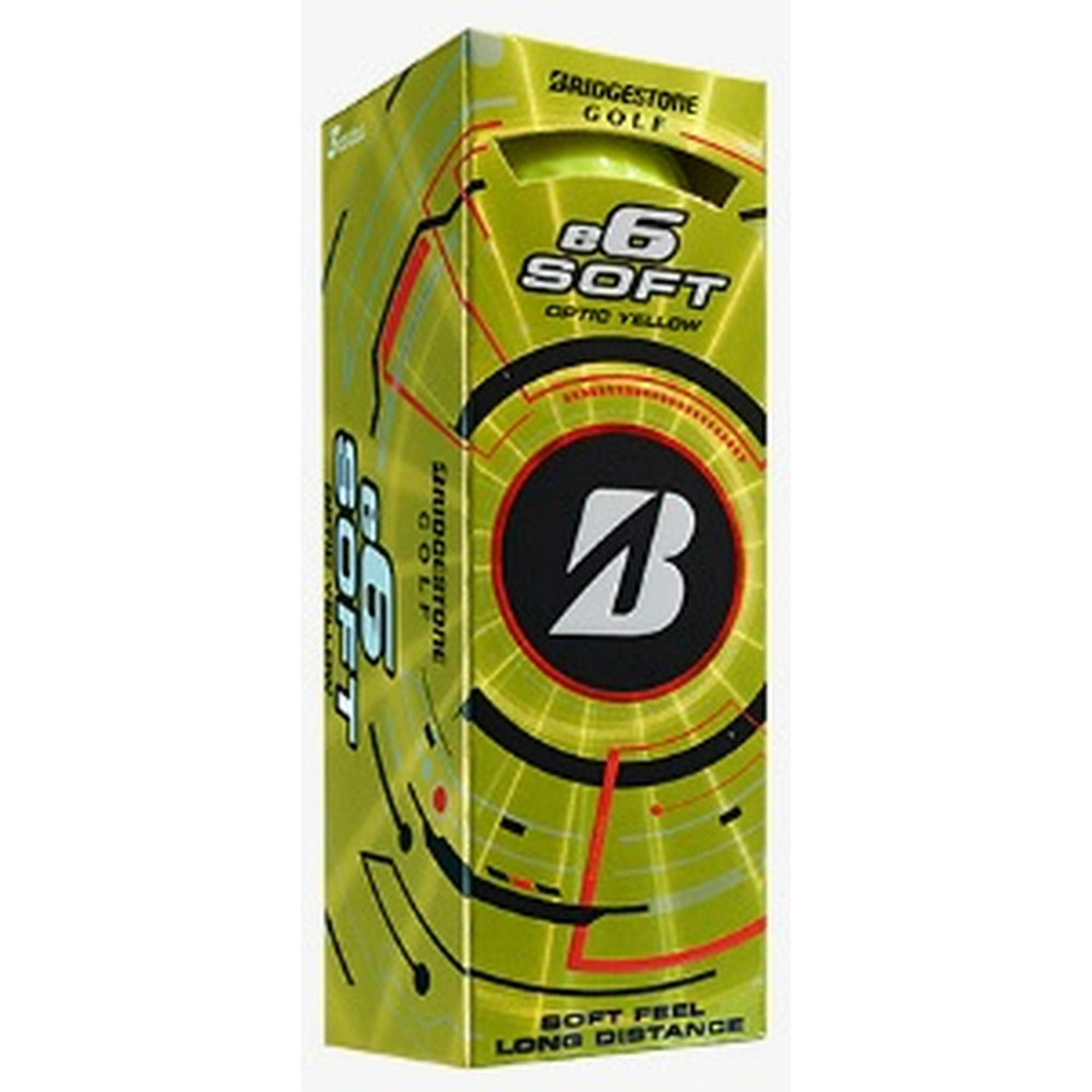 Bridgestone e6 Soft Golf Balls (Yellow,3pk) 1 Sleeve 2025 NEW