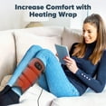 thumbnail image 6 of Body Heating Strap Wrap for Multiple Parts, Wearbale Heating Pad, Extra Long Heated Belt for Foot Calf Arm with 3 Timing, 4 Heating Settings, 78" Power Cord, 45 x 4in, Gray, 6 of 12