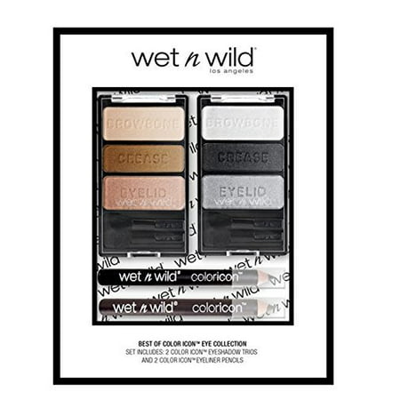 Best of Color Icon Eye Collection, Set Includes: 2 Eyeshadow Trios (380B & 385B) and 2 Eyeliner Pencils (C705), 2 Color Icon Eyeshadow Trios (380B & 385B) By Wet n Wild From