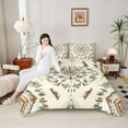 thumbnail image 4 of Manfei Southwestern Aztec 3-Piece Full Size Comforter Sets for Female Men,Bohemian Theme Bedding Comforter Set,Tribal Aztec Lightweight Bedding Sets,Lightweight Room Decor,Reversible, 4 of 8