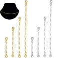 thumbnail image 4 of Farfi 5Pcs Extension Chain Non-fading Double Head Lobster Clasp DIY Jewelry Metal Necklace Extender Chain Links Home Supplies (Golden), 4 of 13