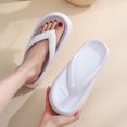 thumbnail image 6 of Aueoeo Flops for Women Men Pillow Soft Slides Sandals Cushion Beach Flip Flops EVA Comfy Bath Spa Walking Sandals, 6 of 8