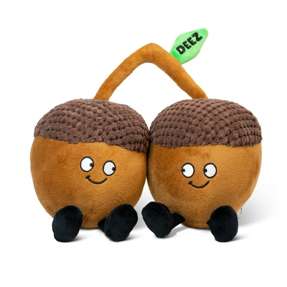 Punchkins - Acorn Nuts Plushie - Funny Meme, Pun White Elephant Meme,Gift