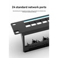 thumbnail image 4 of Panel de Conexión Cat6 de 24 Puertos UTP/STP, Panel de Red de Montaje en Rack Sin Herramientas con Etiquetas para Cableado Estructurado., 4 of 5