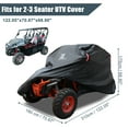 thumbnail image 2 of Unique Bargains UTV Housse Imperméable 210D Tous les Temps Protection Complète pour Polaris RZR pour Ranger XP XP4 1000 Noir, 2 of 7