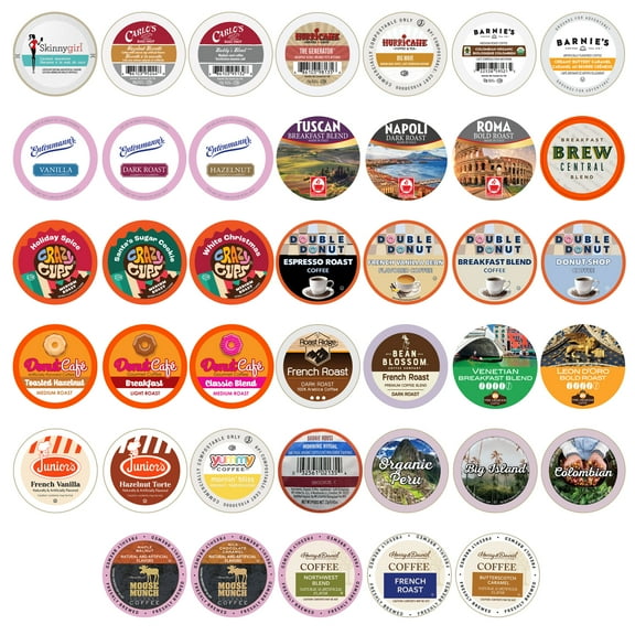 Perfect Samplers Coffee Pods Variety Pack, 40 Count for Keurig K Cups Makers