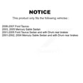thumbnail image 2 of Transit Auto Rear Brake Drum Shoes Spring and Cylinders Kit for Car Ford Taurus Mercury Sable K8N-100443, 2 of 11
