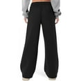 thumbnail image 5 of Aoiroe Lined Sweatpants Women Sherpa Lined Pants Women Fleece Sweatpants Women Winter Pants For Women Sweatpants Women Women'S Clothing Lounge Pants Women Black M, 5 of 8