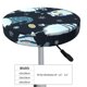 thumbnail image 4 of Balery Gnome and Snowflakes Fundas de asiento para taburete de bar redondo de tela de terciopelo ajustables que protegen de arañazos y manchas para sillas de 14 a 17 pulgadas.-13 inch, 4 of 7