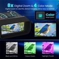 thumbnail image 3 of Jumelles de Vision Nocturne pour Adultes et Enfants - Écran 4,5 Pieds' Lunettes de Vision Nocturne Infrarouges avec Étui, Vidéo 4K et Photos 36MP, Zoom Numérique 8X, 7-L, 3 of 7